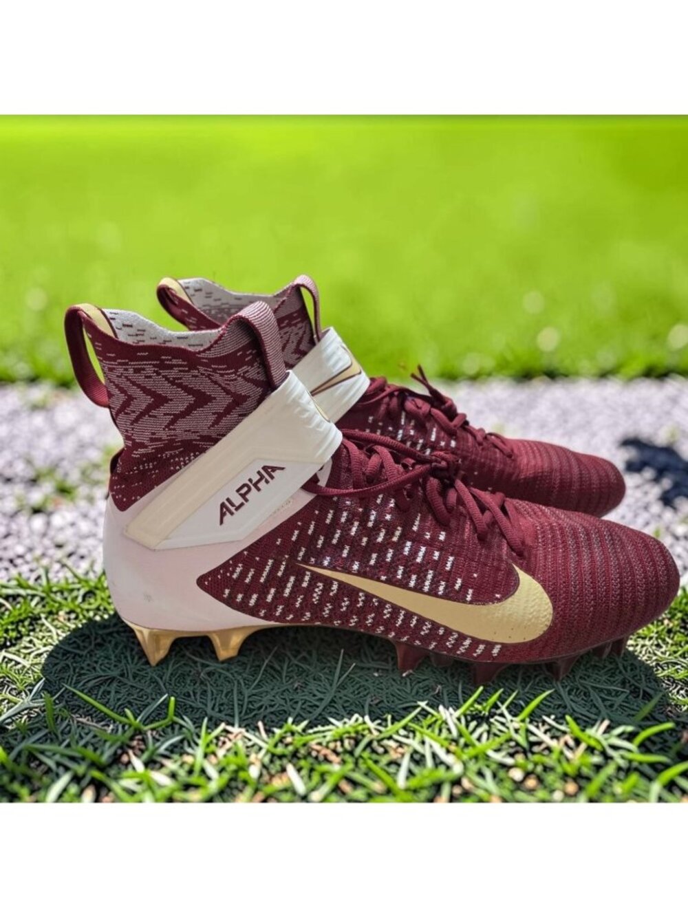 Nike Alpha Menace Elite 2 FSU Seminoles PE Promo Sample Cleats CJ3049-601 Men 14